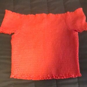 Rue21 Black Smocked Crop Top